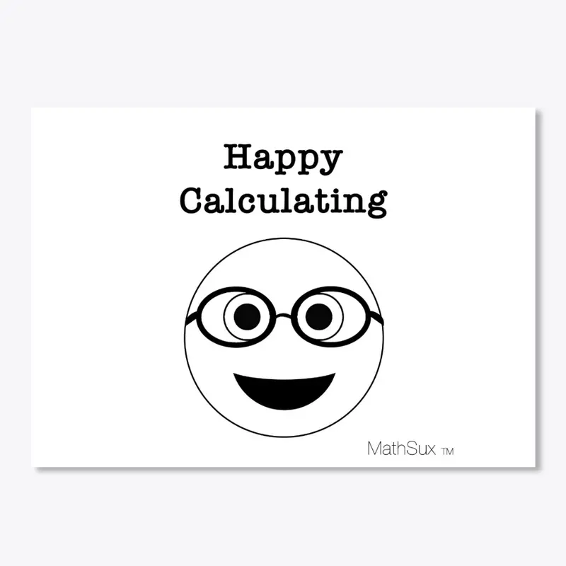 Happy Calculating Sticker