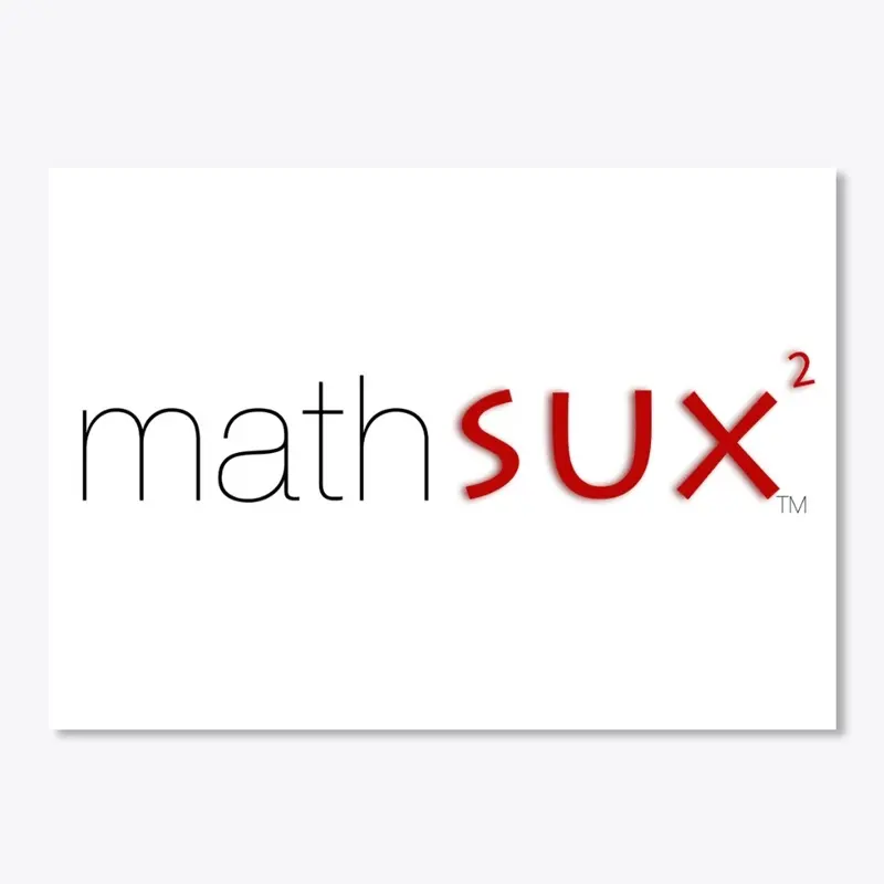 MathSux Logo Die Cut